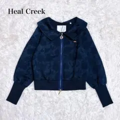 【極美品】 HealCreek ジャガード ブルゾン ジャケット ゴルフウェア