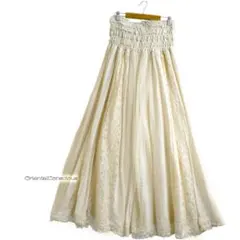 レース２種＆コットン２種切替し・フレアスカートA☆