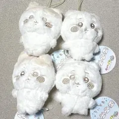 ちいかわ　ハチワレ　4個セット　マスコット　ぬいぱれっと　ミルクいろ　タグ付き