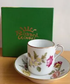 MN665★GINORI ジノリ 緑と赤の花柄 深皿 直径約23㎝ 6枚セット MN665☆GINORI ジノリ 緑と赤の花柄 深皿 直径約23㎝ 6枚セット