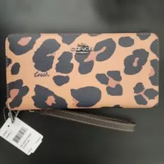 COACH ヒョウ柄 長財布