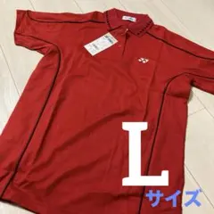 新品★日本製YONEXシャツ赤L★半袖ポロシャツ★テニスバドミントンゴルフ女性用