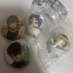 ブルーロック ガチャガチャ 缶バッチ ばぶるたん 潔世一 御影玲王 蜂楽 グッズ