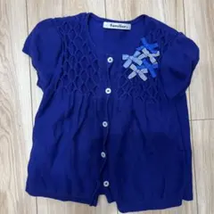 ファミリア　半袖カーディガン　100