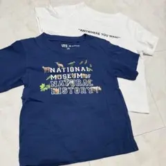 ネイビー・ホワイトTシャツセット 120、110cm ユニクロ GU
