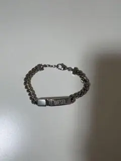 DIESEL シルバーチェーンブレスレット