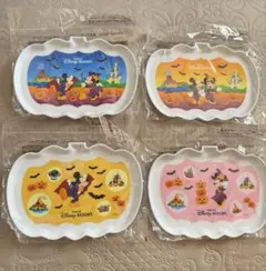 匿名配送　キリン　東京ディズニーリゾートかぼちゃのプレート4枚セット