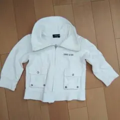 COMME CA ISM ホワイト トレーナー 80