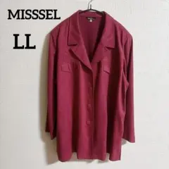 MISSSEL 【LL】赤 ボタン付きシャツジャケットのサムネイル