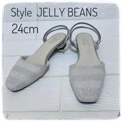 Style JELLY BEANS ストラップパンプス シルバー 24 サンダルのサムネイル