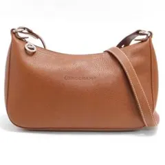 極美品 Longchamp ロンシャン ミニショルダーバッグ レザー 茶系