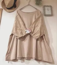 サマンサモスモス♡SM2♡レース　トップス　ブラウス　ふわり　キナリのサムネイル