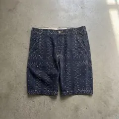 【美品】Schott BROS. バンダナ柄 パッチワーク ショートパンツ 32のサムネイル