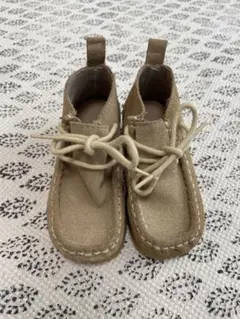 キッズ ベージュ スエード風ブーツ　ZARA ザラ