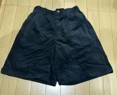コーデュロイライク　ショートパンツ ブラックのサムネイル