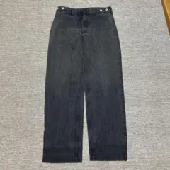 ANDFAMILYS ダークグレー ストレートレッグデニムパンツ　32