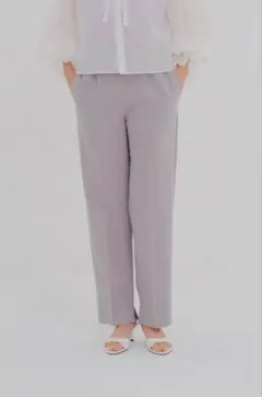 yori サラサラハンサムパンツ さらさらハンサムパンツ　ライトグレー　36