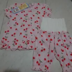 【新品未使用タグ付き】バースデイ　ベビーパジャマ 90　半袖　腹巻つき