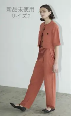 CLANE HALF SLEEVE KNIT TOPS & PANTS SET