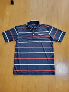 TaylorMade ストライプポロシャツ