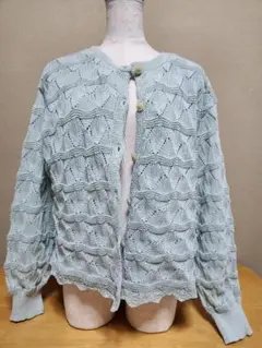 【購入前に連絡願います】Samansa Mos2 カーディガン ／フリー 古着