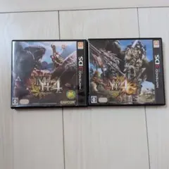 3DS モンスターハンター4、4G2本セット