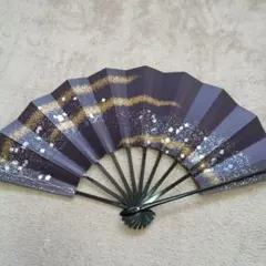 扇子　29cm 編み込み風市松　光沢　舞扇子　新品箱　舞踊　演劇　着物　和装 扇子 29cm 編み込み風市松 光沢 舞扇子 新品箱 舞踊 演劇 着物 和装