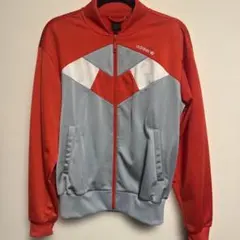 adidas ジップアップジャケット M レッド/グレー