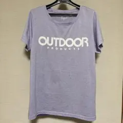 OUTDOOR PRODUCTS Tシャツ 半袖 ライトパープル LL