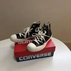 コンバース オールスターゴールドジップ 黒 23.5