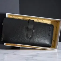 長財布 本革 レザー ブラック プレゼント メンズ プレゼント 大容量 おしゃれ