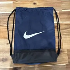 【美品】NIKE ナップサック ジムサック ネイビーのサムネイル