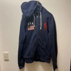 Polo Ralph Lauren ネイビー ジップアップパーカー S