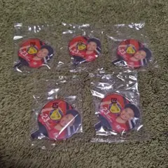 バレーボール男子日本代表　うちわアクリルチャーム　エバデダン・ラリー　５個セット