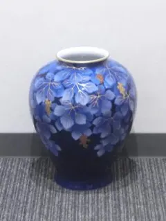 深川製磁　花瓶　葡萄　深川製　瑠璃　宮内庁御用達のサムネイル
