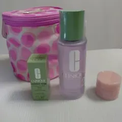 モカ様専用 新品未開封 クリニーク ふき取り化粧水 + ポーチ + サンプル