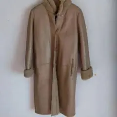 ビンテージ　フランス古着屋　ボア　暖かいコート