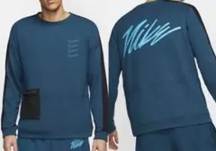 Nike ナイキ　青 トレーナー　スウェット ポケット付き