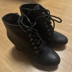 ESPERANZA 黒 ショートブーツ Sサイズのサムネイル