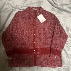 NICENESS - JAMET Navyバンダナシャツ サイズM - メルカリ