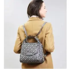 春のお出かけに！ クリスチャンオリビエ3wayバック　ネイビー