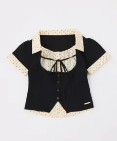 【新品未使用】NICE CLAUP シャツドッキングケーブルニット