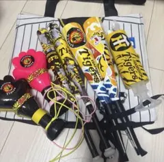 阪神タイガース 応援グッズ まとめ売り 応援バット メガホン バッグ