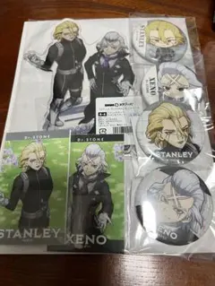 ゼノ スタンリー Dr.STONE DMMスクラッチ アクスタ 缶バッジ カード