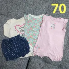 ベビーギャップ next ロンパース ショートパンツ ノースリーブ 長袖 70