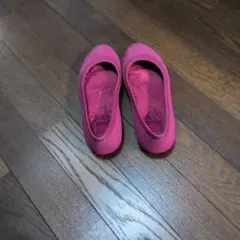 Crocs ボア付きフラットシューズ ピンク W6のサムネイル