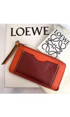 美品 LOEWE ロエベ フラグメントケース 小銭入れ 定期入れ レザー