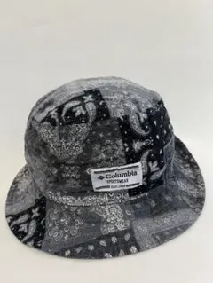 【Columbia】バンダナ柄 バケットハット グレー