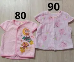 アンパンマン　光るんです　スリーパー　ベスト　うさぎ　ふわふわ