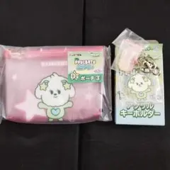 エニマイくじ　プルバトゥ　D賞ポーチ③　E賞アクリルキーホルダー　バムグッ2点